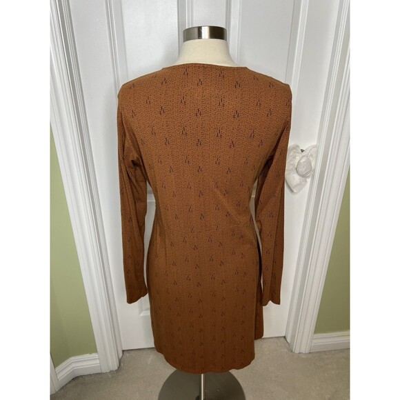 Kuhl Dress Faux Wrap Modal Organic Cotton Blend  Long Sleeve Dot Print Size L - Picture 12 of 12